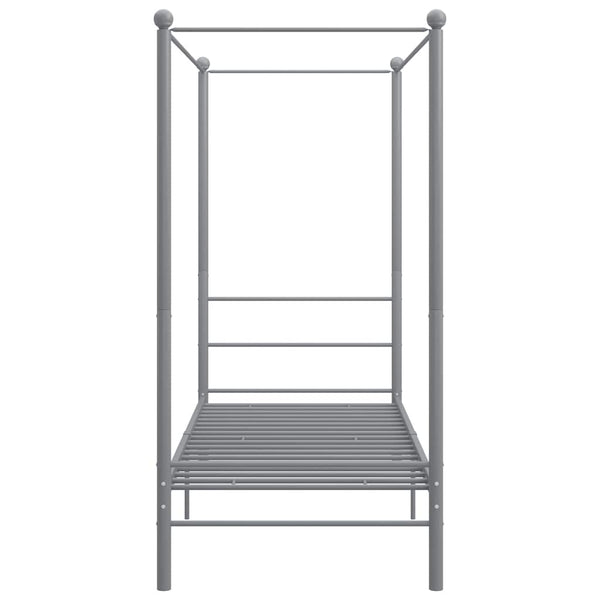 Himmelbett Grau Metall 90x200 cm