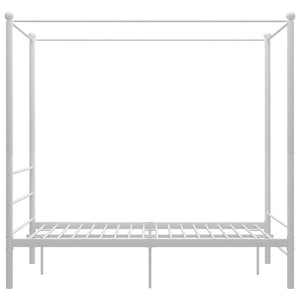 Himmelbett Weiß Metall 120x200