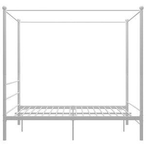 Himmelbett Metall Weiß 160x200 cm