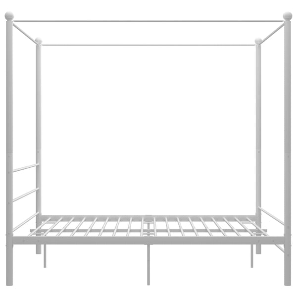Himmelbett Metall Weiß 160x200 cm