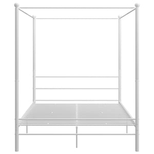Himmelbett Metall Weiß 160x200 cm