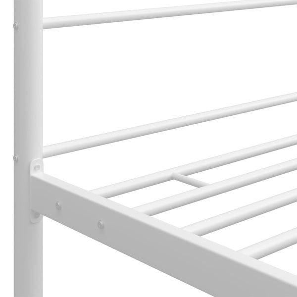 Himmelbett Metall Weiß 160x200 cm