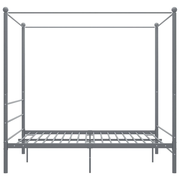 Himmelbett Grau Metall 160x200