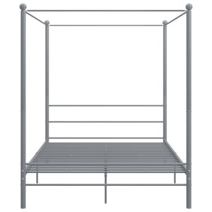Himmelbett Grau Metall 160x200