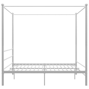 Himmelbett Weiß Metall 180x200 cm