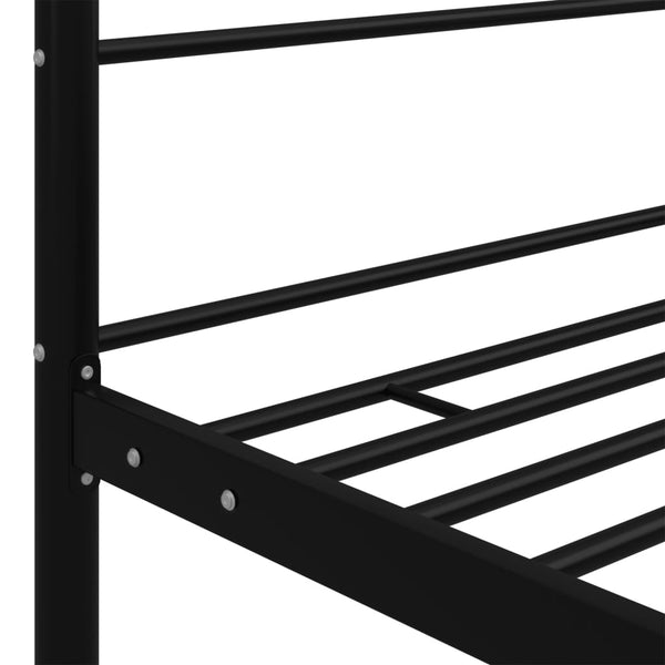 Schwarzes Metall Himmelbett 200x200 cm