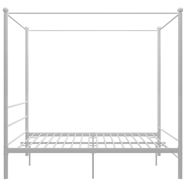 Himmelbett Weiß Metall 200x200