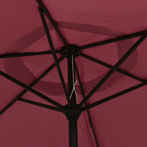 Sonnenschirm mit Metall-Mast 300 cm Bordeauxrot