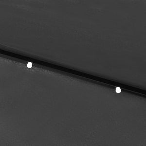 Sonnenschirm mit LEDs und Stahl-Mast Anthrazit 2x3 m