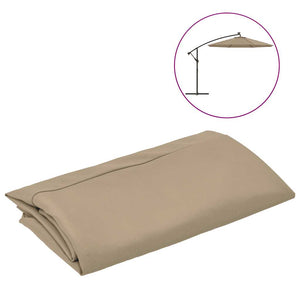 Ersatzstoff für Ampelschirm Taupe 350 cm
