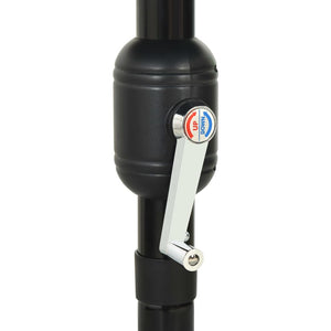Sonnenschirm mit Aluminium-Mast 3-lagig Anthrazit 3,5 m