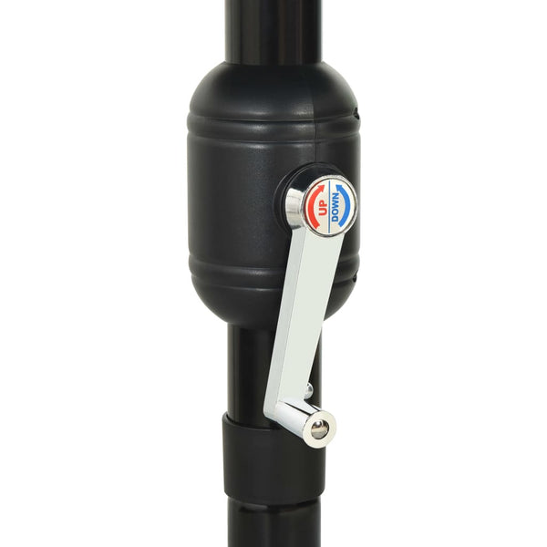 Sonnenschirm mit Aluminium-Mast 3-lagig Anthrazit 3,5 m