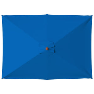Sonnenschirm mit Holzmast Blau 150x200 cm
