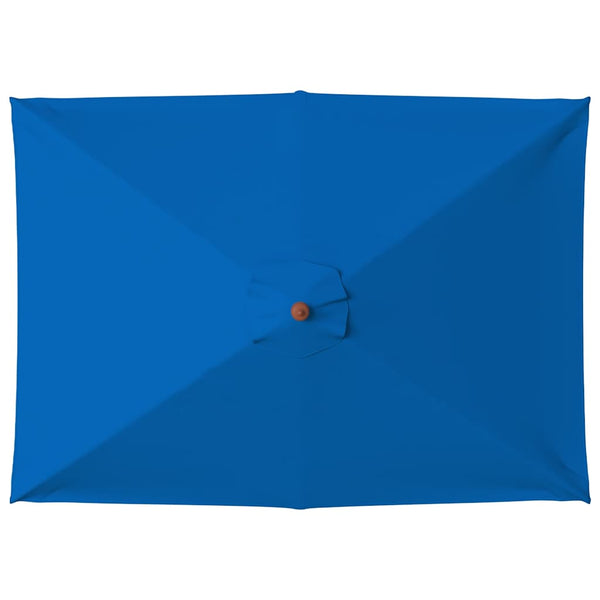 Sonnenschirm mit Holzmast Blau 150x200 cm