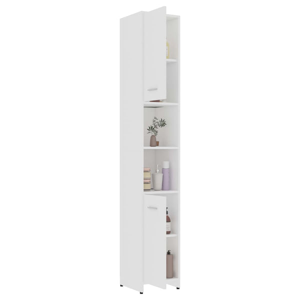3-tlg. Badmöbel-Set Weiß Holzwerkstoff