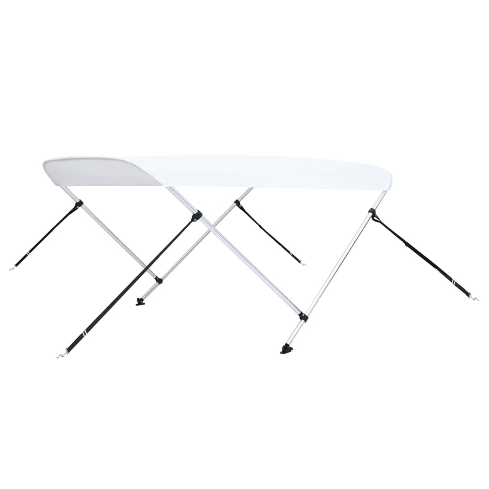 Weißes 2-Bügel Bimini-Top 180x130x110cm