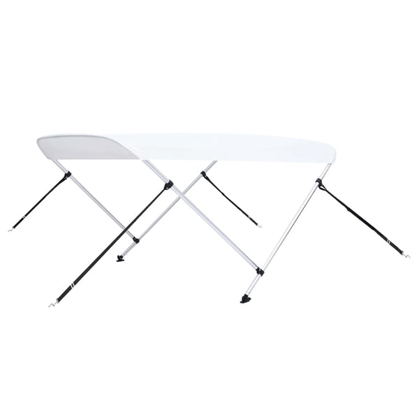 Weißes 2-Bügel Bimini-Top 180x130x110cm