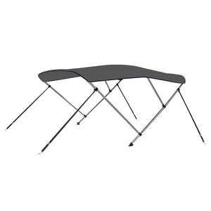 Anthrazitfarbenes 3-Bügel-Bimini-Top 183x180x137 cm