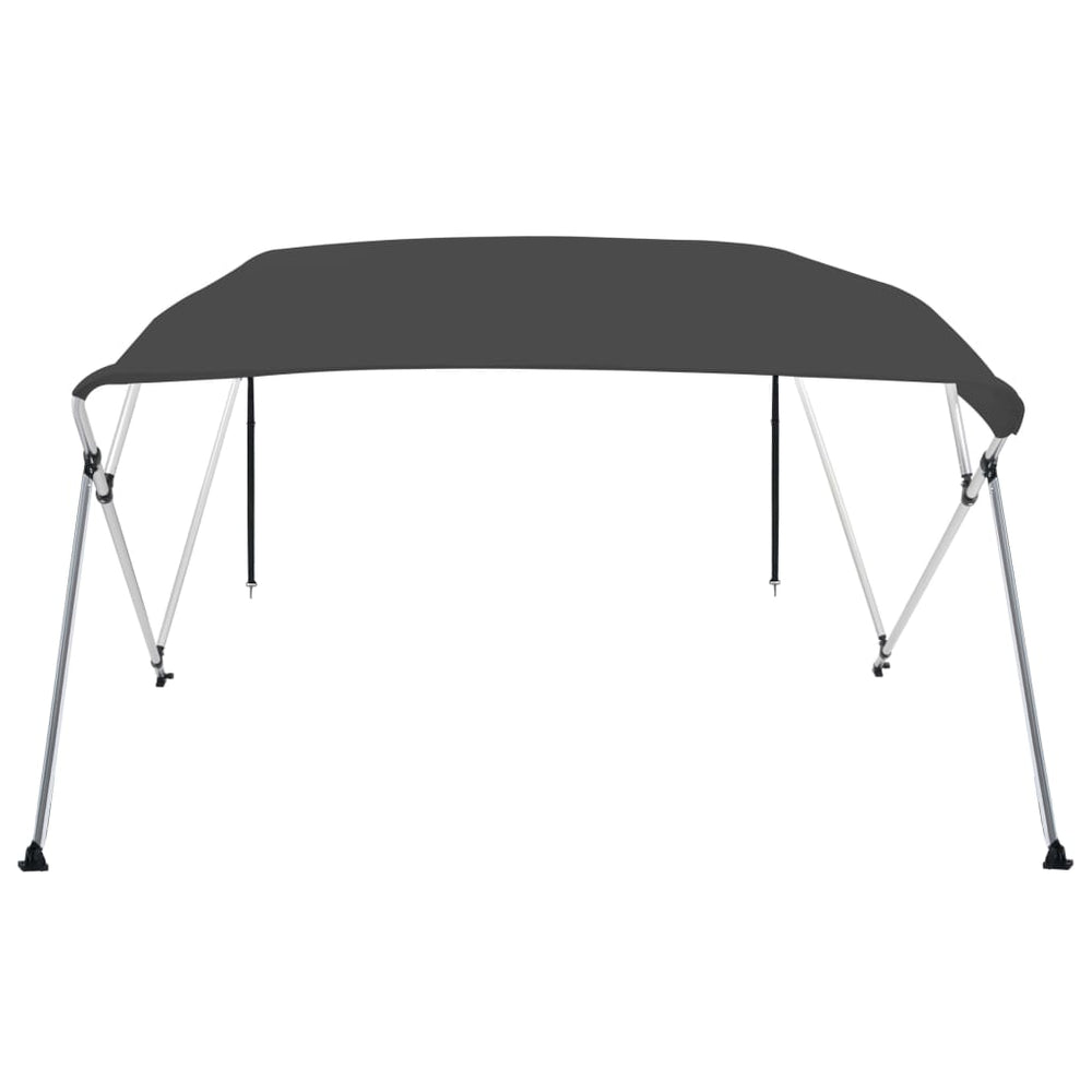 Anthrazitfarbenes 4-Bügel-Bimini-Top 243x210x137 cm