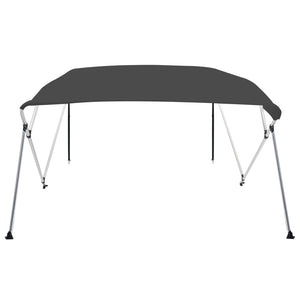 Anthrazitfarbenes 4-Bügel-Bimini-Top 243x210x137 cm