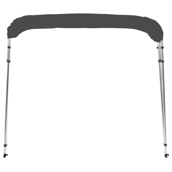 Anthrazitfarbenes 4-Bügel-Bimini-Top 243x210x137 cm