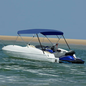 Marineblaues 4-Bügel-Bimini-Top 243x(230-244)x137cm