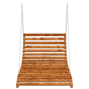 Bett-Schaukel Bugholz Massiv mit Teak-Finish 115x147x46 cm