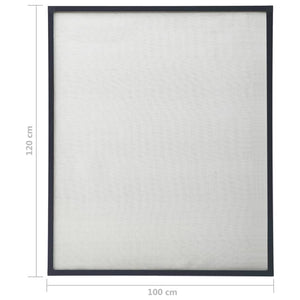 Insektenschutz für Fenster Anthrazit 100x120 cm