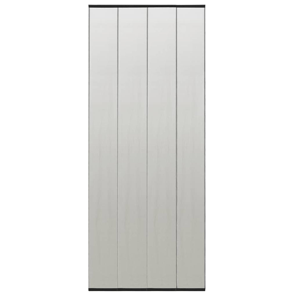 vidaXL Moustiquaire de porte noire 100x220 cm Polyester