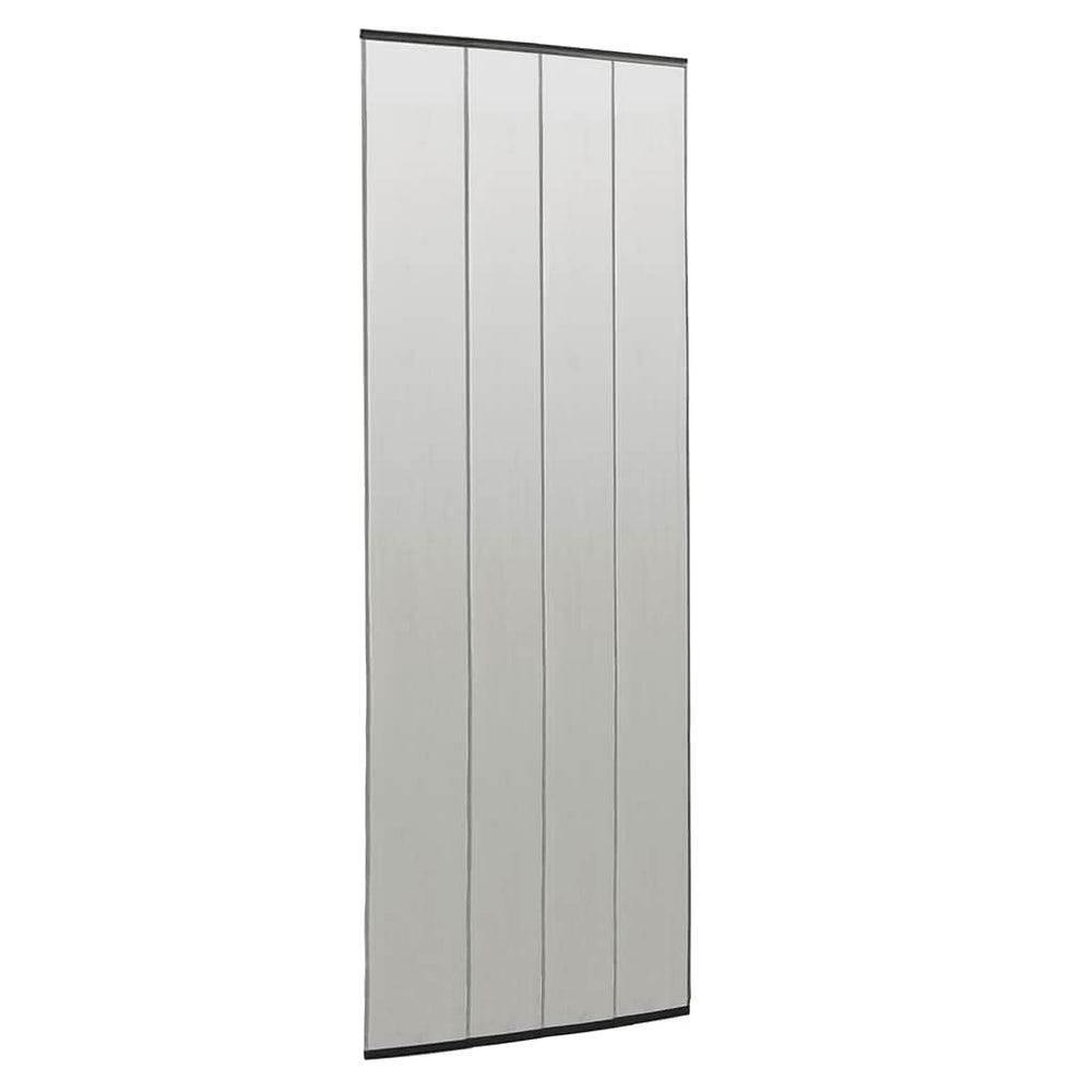vidaXL Moustiquaire de porte noire 100x220 cm Polyester