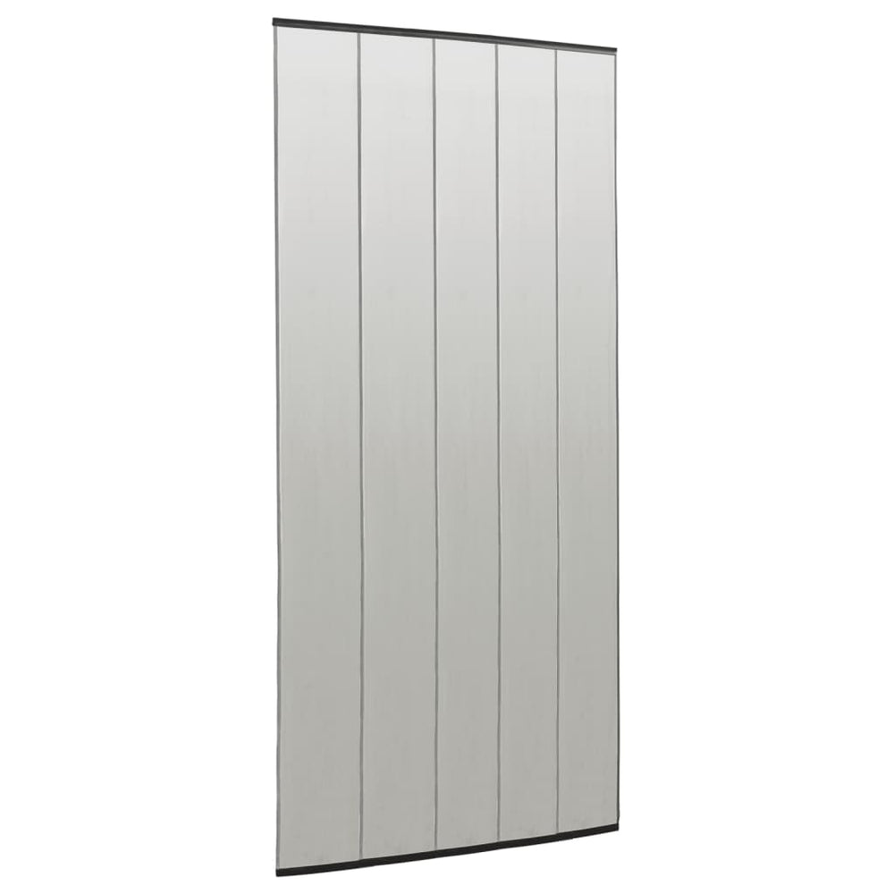vidaXL Moustiquaire pour portes 5 pièces Rideau de porte en maille filet Noir 120x240 cm