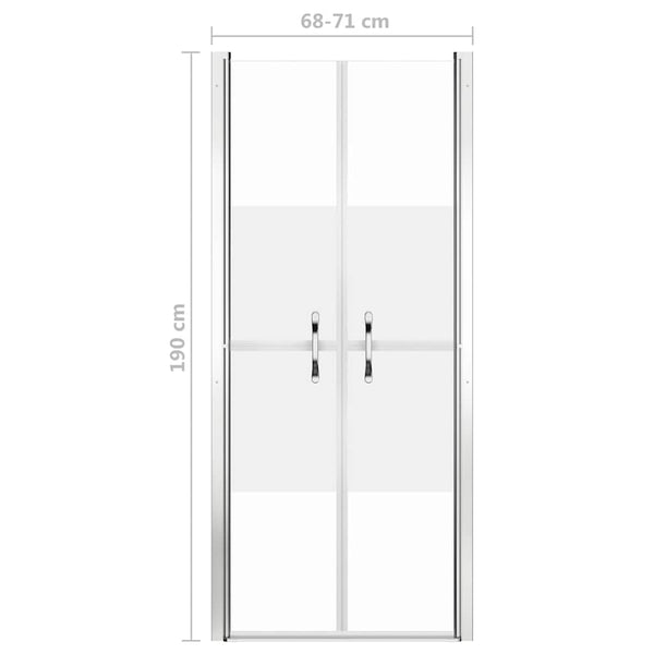 Duschtür Halbmatt ESG 71x190 cm