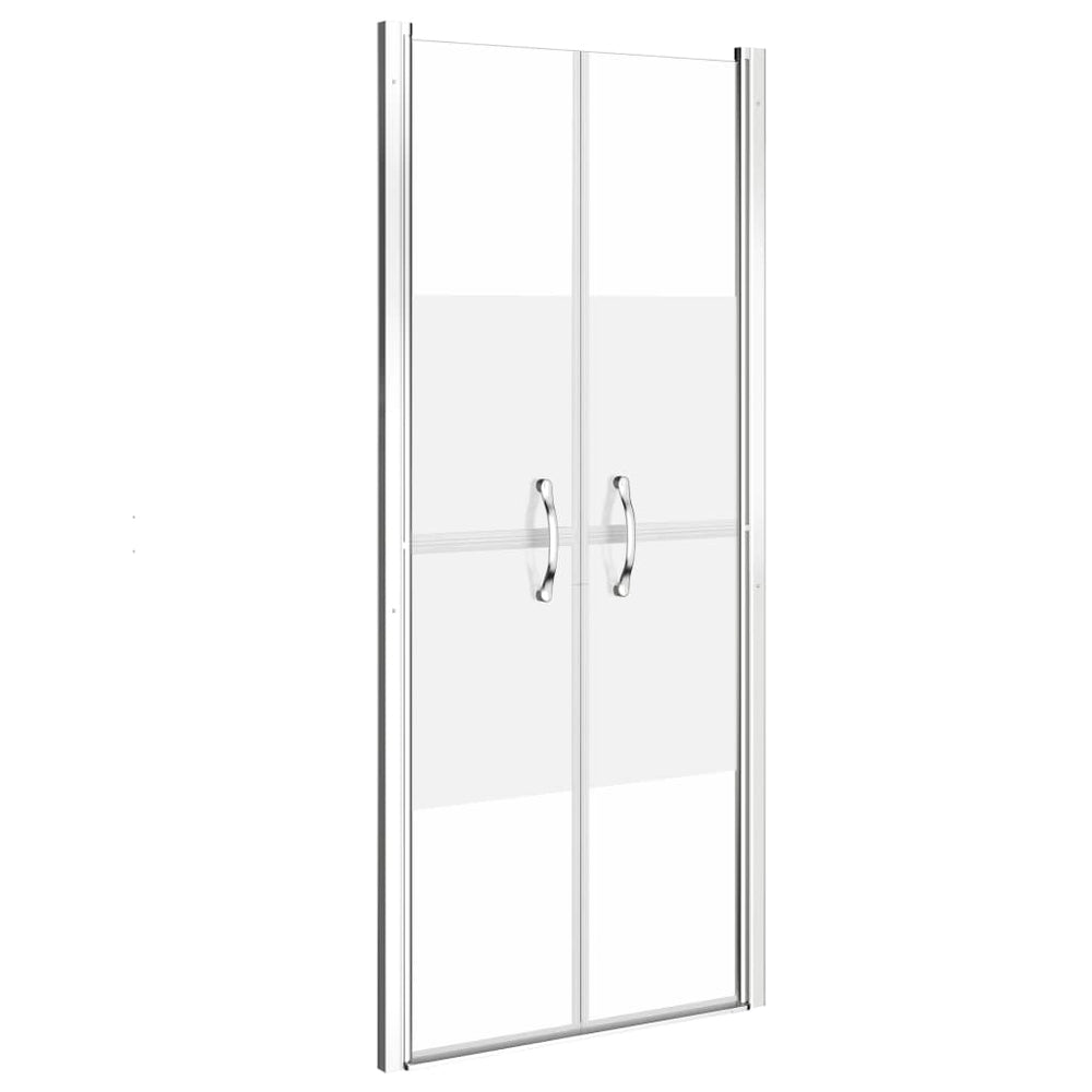vidaXL Porte de douche semi-givrée en verre de sécurité ESG 81 x 190 cm