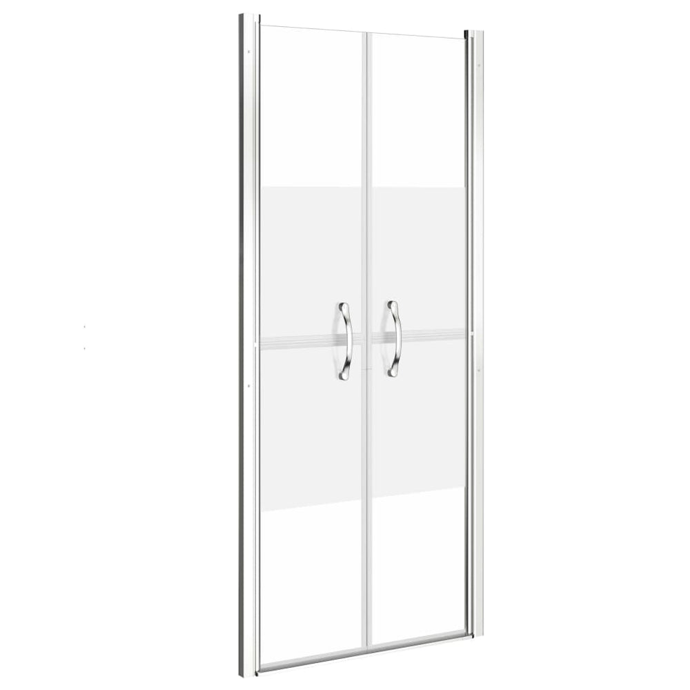 vidaXL Porte de douche semi-givrée ESG 86x190 cm