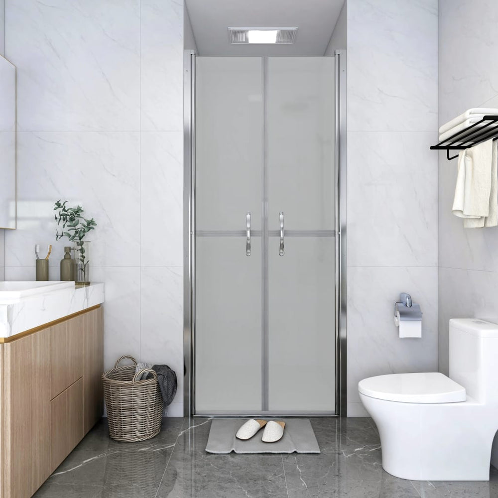 vidaXL Porte de douche en verre de sécurité ESG mat 76x190 cm