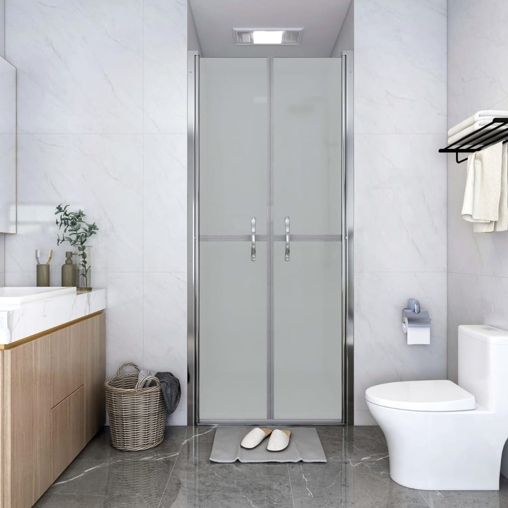vidaXL Porte de douche en verre de sécurité ESG mat 86x190 cm