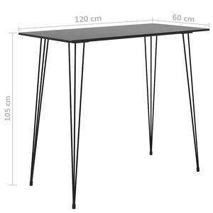 5-tlg. Bar-Set Schwarz und Grau