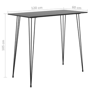 7-tlg. Bar-Set Schwarz