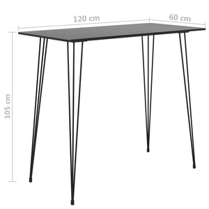 7-tlg. Bar-Set Schwarz und Grau
