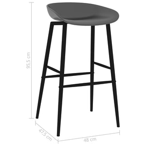 7-tlg. Bar-Set Schwarz und Grau