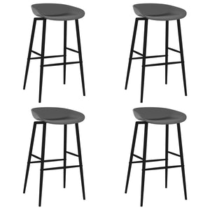 5-tlg. Bar-Set Weiß und Grau
