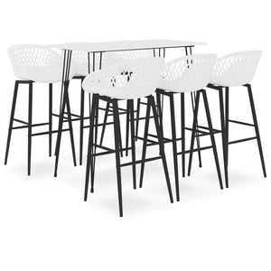 7-tlg. Bar-Set Weiß