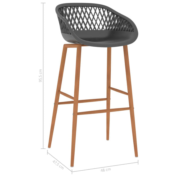 7-tlg. Bar-Set Weiß und Grau