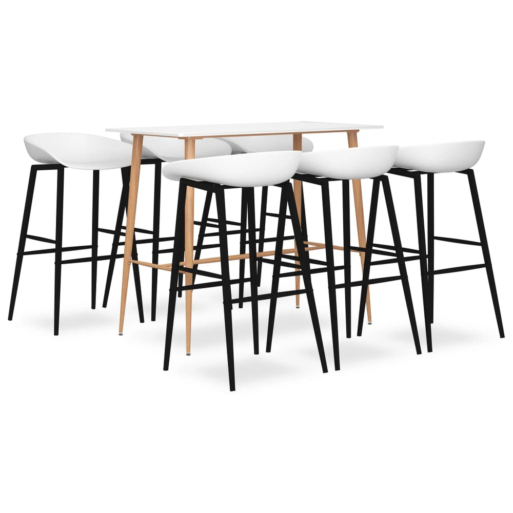 7-tlg. Bar-Set Weiß