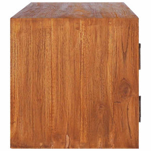 TV-Wandschrank 180x30x30 cm Teak Massivholz
