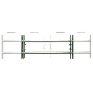 vidaXL Grille de fenêtre réglable 2 pièces 700-1050 mm