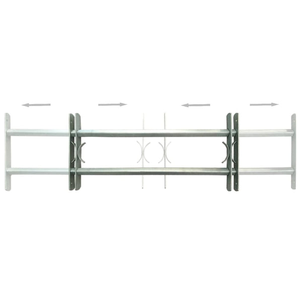 vidaXL Grille de fenêtre réglable 2 pièces 700-1050 mm