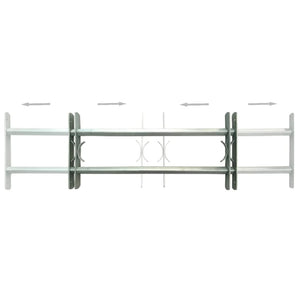 Fenstergitter Verstellbar für Fenster 2 Stk. 1000-1500 mm
