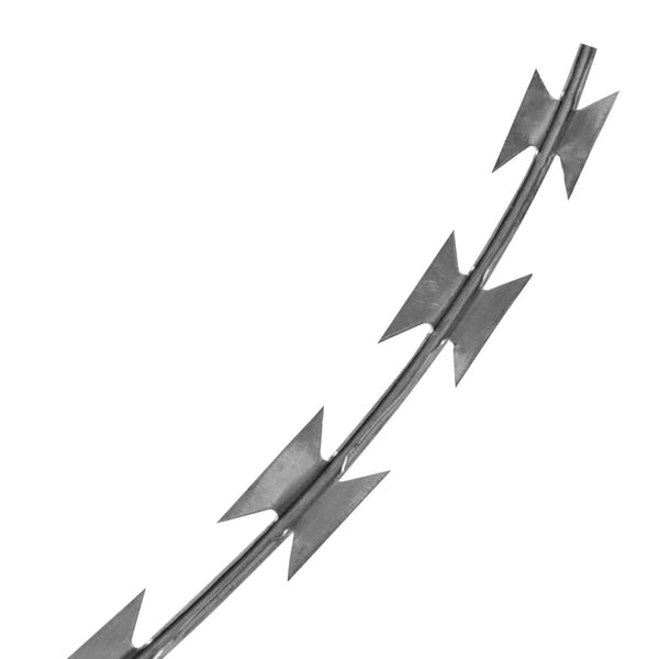 Stacheldraht 2 Stk. Concertina-Draht Verzinkter Stahl 60 m