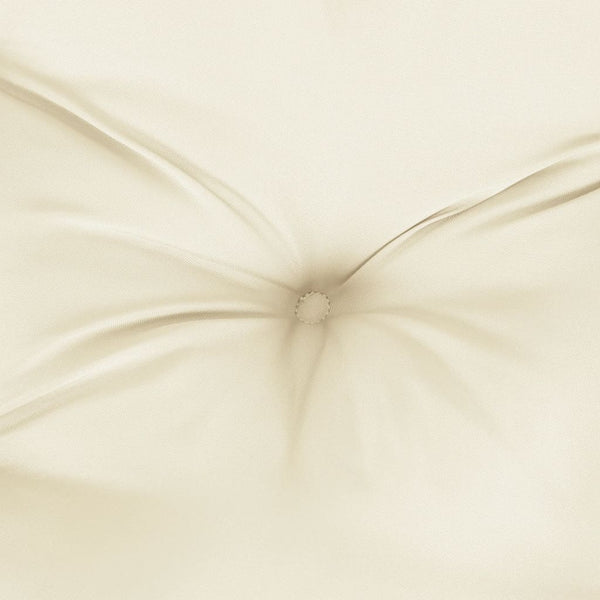 Gartenstuhlauflagen für Hochlehner 2Stk. Creme 120x50x7cm Stoff